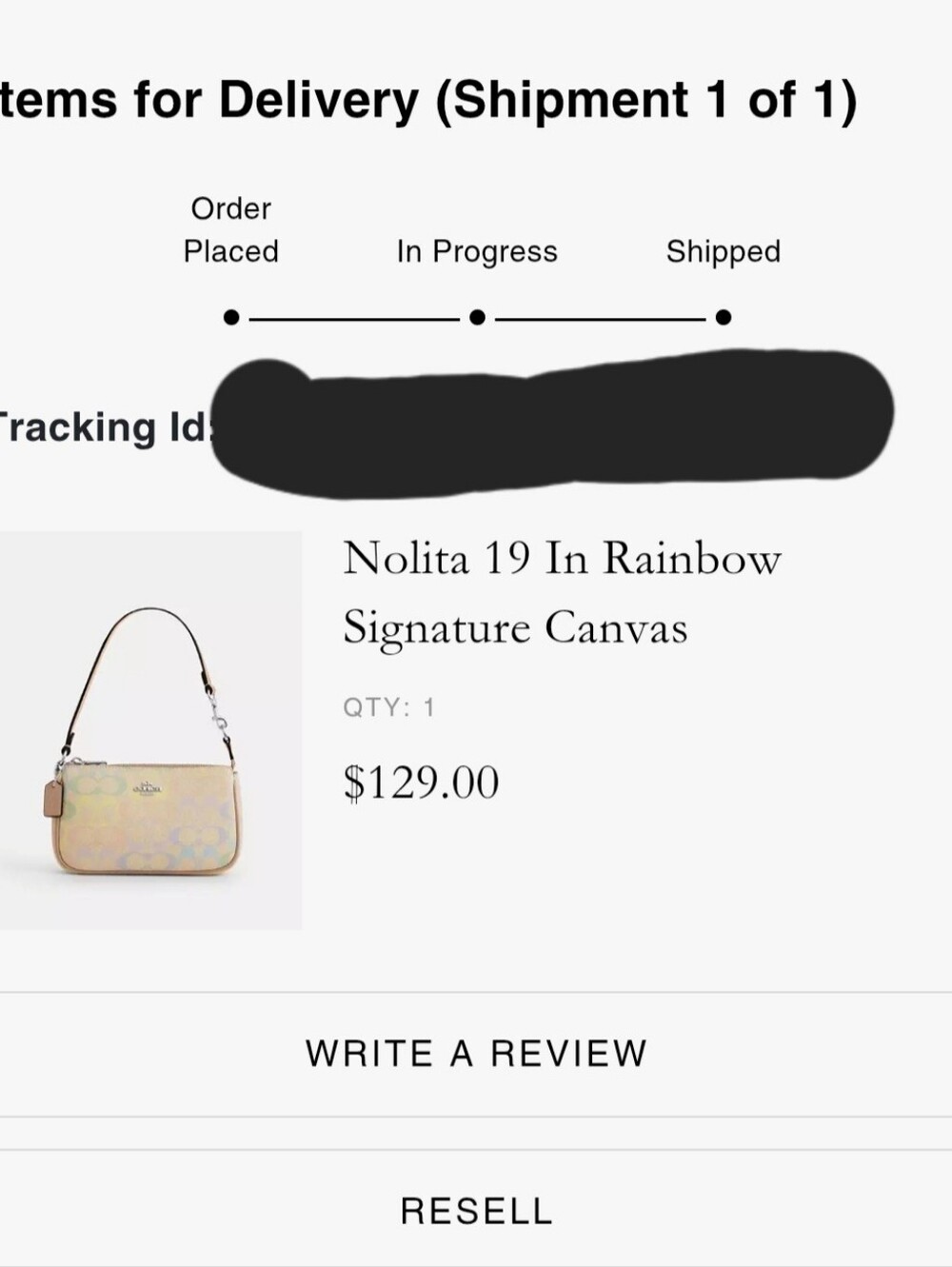 NWT Coach Nolita 19 In Rainbow Signature Canvas - Picture 4 of 5